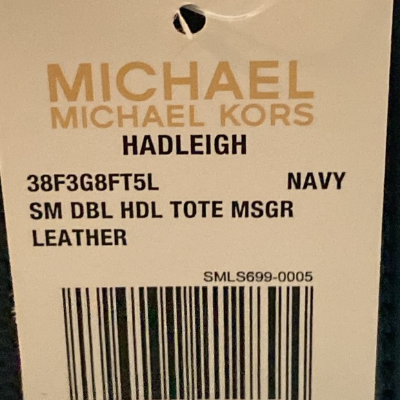 MICHAEL KORS HADLEIGH SM LEATHER TOTE CROSSBODY WITH DUST BAG NWT - Picture 14 of 15